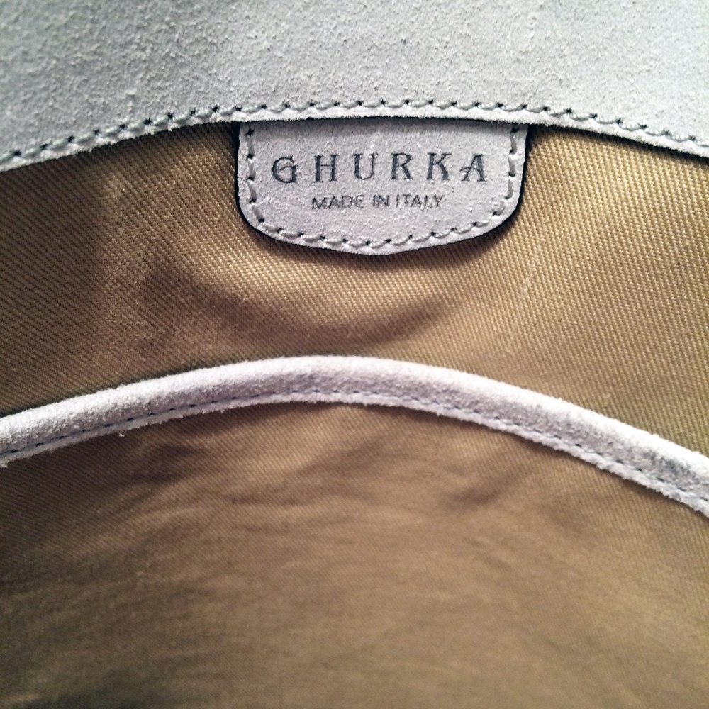 Ghurka Gray & Black Leather Broadway II Large Tote - Picture 6 of 10
